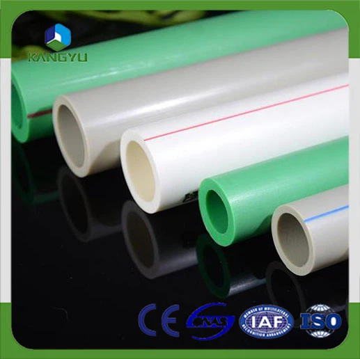 วัสดุก่อสร้างวัสดุสิ้นเปลืองน้ำดื่มพลาสติกสีเขียว Ppr Pipe Pitting Ppr Ppr